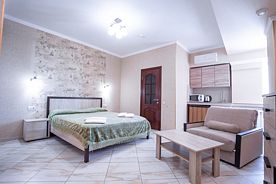 Двухместная студия двуспальная кровать, Отель Экипаж, Сочи
