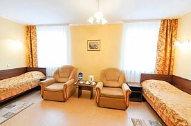 Двухместный номер семейный с 2 креслами Economy 2 отдельные кровати, Отель Ловеч Спорт, Рязань