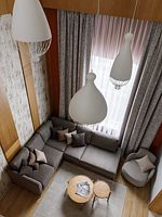 Люкс коттедж с сауной Comfort с красивым видом из окна, Отель Ладожская Усадьба Коттеджи, Ниэмелянхови