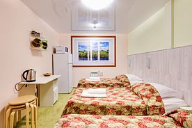 Трёхместный номер Стандарт без окна, Отель Гостиница Акварель, Москва