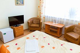Двухместный номер Стандартный Однокомнатный двуспальная кровать, Отель Гостиница Люкс, Киров