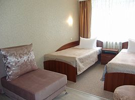 Семейный номер Стандартный с 2 комнатами, Отель Таёжная, Арсеньев