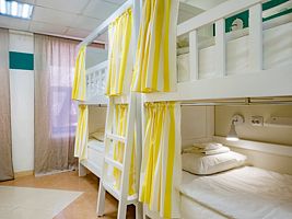 Кровать в общем номере, Отель Друзья на Сенной, Санкт-Петербург
