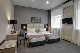 Двухместный номер с креслом Делюкс с видом на город 2 отдельные кровати, Отель Премьер, Изворотень