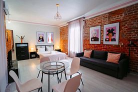 Двухместные апартаменты Rose двуспальная кровать, Апарт-отель Cho hotel, Казань