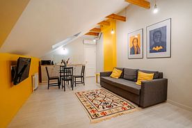 Двухместные апартаменты Yellow двуспальная кровать, Апарт-отель Cho hotel, Казань