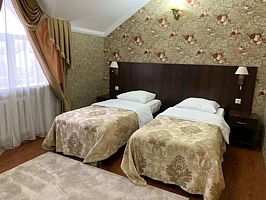 Двухместный номер Стандарт № 7 2 отдельные кровати, Отель Снежная Королева, Черкесск