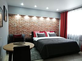 Двухместный с креслом номер Comfort двуспальная кровать, Отель Олимп, хутор Малеваный