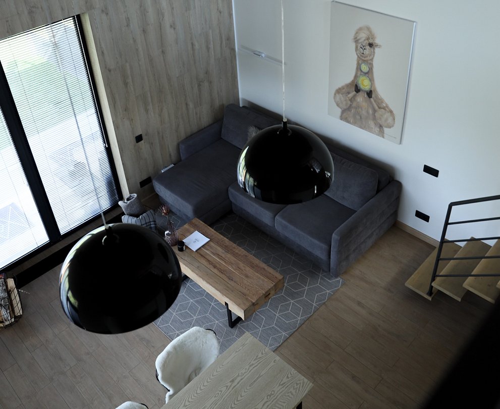 Дом 2-местный 2-комнатный (с камином и ванной на террасе)