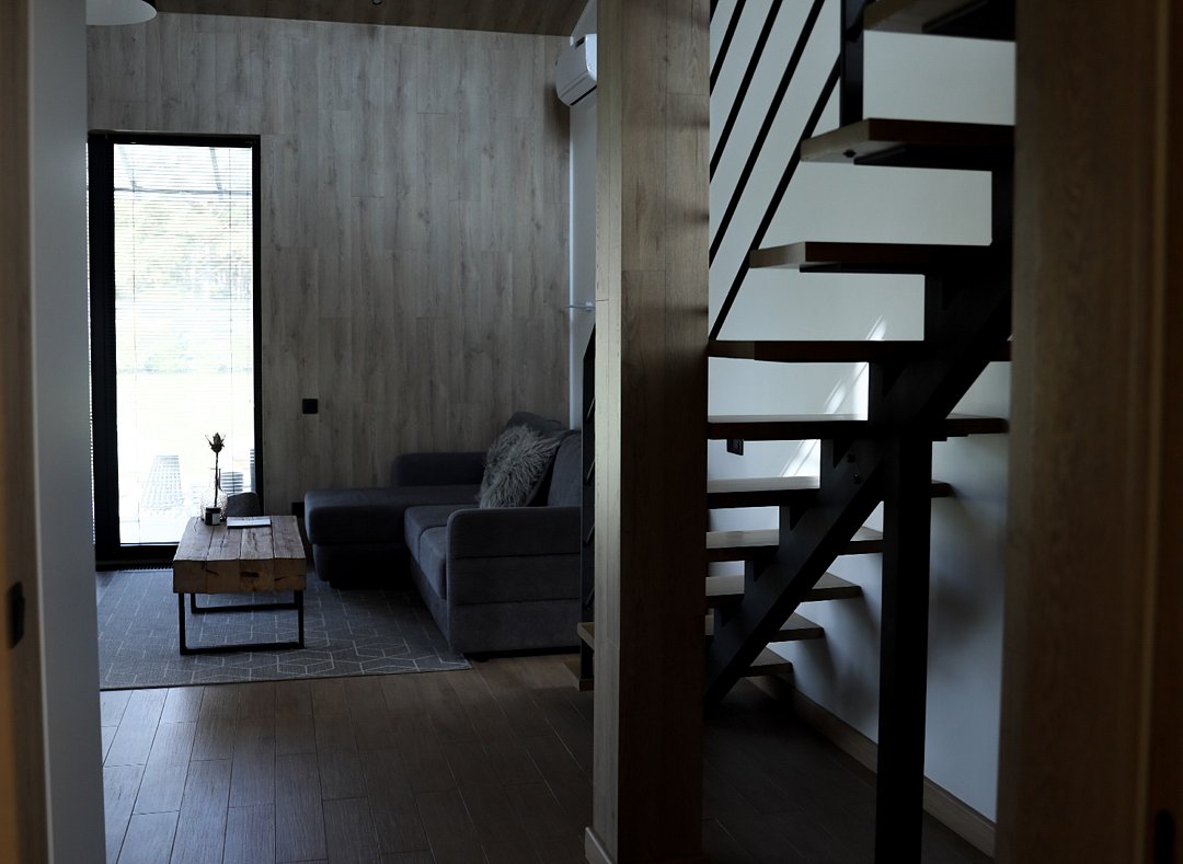 Дом 2-местный 2-комнатный (с камином и ванной на террасе)