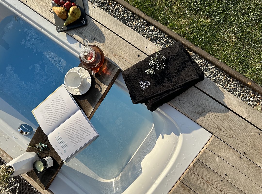 Дом 2-местный 2-комнатный (с камином и ванной на террасе)