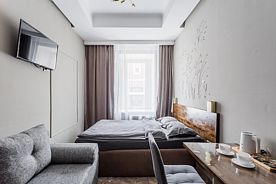 Двухместный семейный номер Comfort Diamond с видом на город двуспальная кровать, Отель Crystal на Таганке, Москва