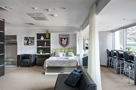 Двухместный номер Deluxe с балконом двуспальная кровать, Отель People Stadium, Казань