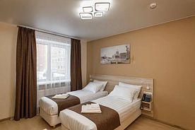 Двухместный номер Стандарт 2 отдельные кровати, Отель Ленинградский, Череповец