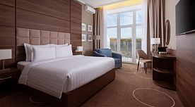 Двухместный room Deluxe Plus с балконом двуспальная кровать, Отель Movenpick Resort & SPA Anapa Miracleon, Анапа