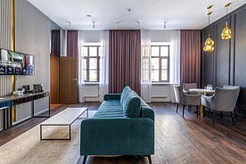 Двухместный люкс с 2 комнатами 2 отдельные кровати, Апарт-отель Acqualina, Санкт-Петербург