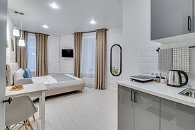 Двухместные апартаменты Комфорт двуспальная кровать, Отель Arlo Hotel Ломоносова, Санкт-Петербург