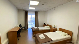 Кровать в общем номере с красивым видом из окна, Отель Smart Hotel KDO Петрозаводск, Петрозаводск