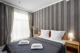 Двухместная студия с кухней № 4 двуспальная кровать, Отель Калина, Боровская