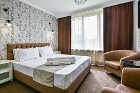 Двухместный люкс (двуспальная кровать), Отель СОВА на Планерной, Москва
