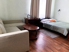 Двухместный полулюкс двуспальная кровать, Отель Гостиница Центральная, Нижняя Тура