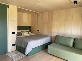 Двухместные Lodge-Apart двуспальная кровать, Отель Городок, Кохма
