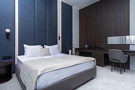 Двухместный номер Deluxe с балконом и с красивым видом из окна двуспальная кровать, Отель Moris, Новороссийск