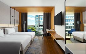 Двухместный номер Premium с видом на парк 2 отдельные кровати, Отель Radisson Blu Ленинский проспект, Москва, Москва