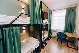 Кровать в общем номере, Отель Амар, Улан-Удэ