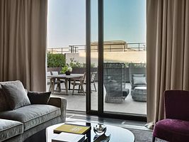 Двухместный люкс с террасой двуспальная кровать, Отель Stella di Mosca by BVLGARI Hotels, Москва