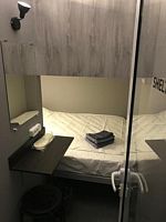 Двухместный номер Стандартный (без окна, нижняя кровать) двуспальная кровать, Отель SHELTERZ Три вокзала, Москва
