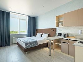 Двухместная студия Standard двуспальная кровать, Отель Комплекс апартаментов InnDom, Артем