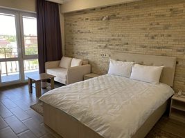 Двухместный номер Standard с балконом и с красивым видом из окна двуспальная кровать, Отель Сити платинум, Мичуринск