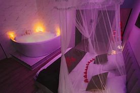 Двухместный люкс Jacuzzi двуспальная кровать, Отель Black Out, Новороссийск