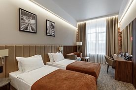 Двухместный номер Superior с красивым видом из окна 2 отдельные кровати, Отель AZIMUT Отель Орехово-Зуево, Орехово-Зуево