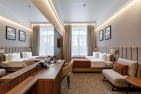 Двухместный номер Standard с красивым видом из окна 2 отдельные кровати, Отель AZIMUT Отель Орехово-Зуево, Орехово-Зуево