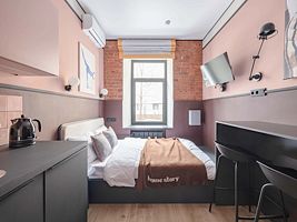 Двухместные апартаменты двуспальная кровать, Отель Арбат Прайм, Москва
