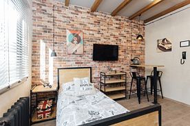 Двухместные Лофт двуспальная кровать, Мини-отель LogHouse, Нижний Новгород