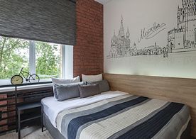 Двухместный номер Улучшенный с видом на сад двуспальная кровать, Мини-отель Отель Якиманка 38, Москва