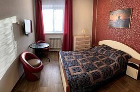 Двухместный люкс с видом на город двуспальная кровать, Мини-отель Вингс (Wings), Иваново
