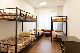 Кровать в общем номере (мужской номер) с видом на город, Мини-отель Черемушки, Москва