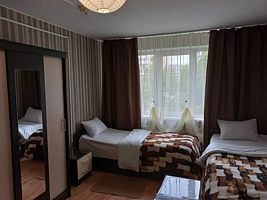 Кровать в общем номере с красивым видом из окна, Мини-отель Мини Отель УголОк, Краснодар