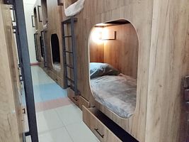 Кровать в общем номере (мужской номер), Мини-отель  Берлога, Тобольск
