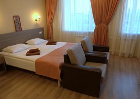 Двухместный номер Comfort двуспальная кровать, Апарт-отель Гостиница Камелот, Псков