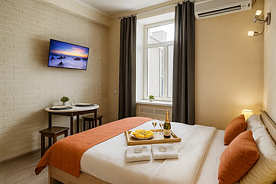 Четырёхместный номер Комфорт Двухуровневый, Апарт-отель Metro rooms, Москва