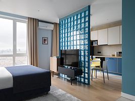 Двухместный семейный номер Comfort двуспальная кровать, Апарт-отель Анис Стайл Москва Октябрьское Поле, Москва