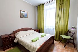 Двухместный семейный люкс двуспальная кровать, Хостел Вики Хостелс, Уфа