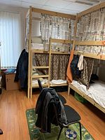 Кровать в общем номере (мужской номер) с красивым видом из окна, Хостел Жилое помещение Красная Москва, Москва