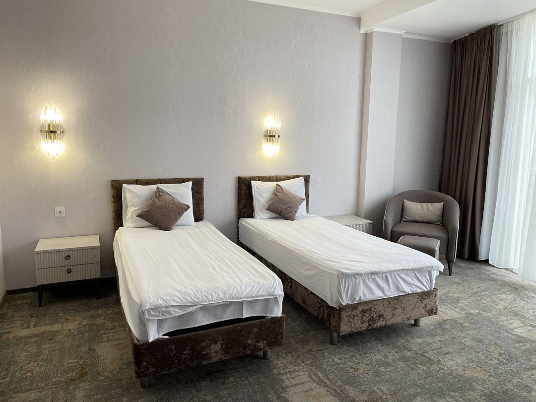 Стандартный 2-местный 1-комнатный (с балконом, вид на горы)