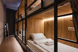 Кровать в общем номере, Хостел Caps hotel на Остоженке, Москва